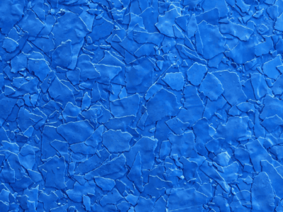 Résine Flakes bleu