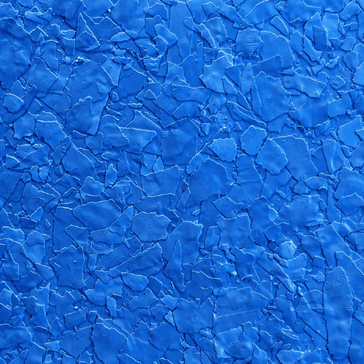 Résine Flakes bleu