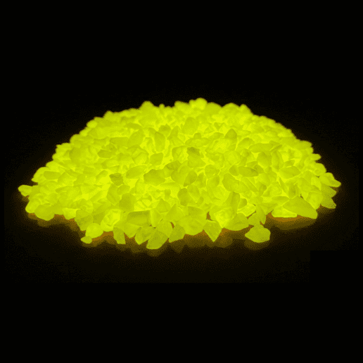 pierre luminescentes jaune