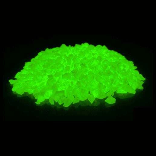 pierre luminescentes verte